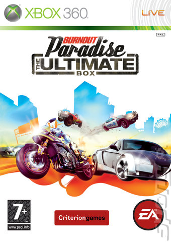 Burnout Paradise: The Ultimate Box - Xbox 360 Cover & Box Art