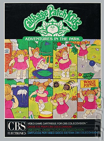 Cabbage Patch Kids:  Adventures in the Park - Colecovision Cover & Box Art