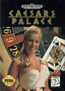 Caesars Palace - Sega Megadrive Cover & Box Art