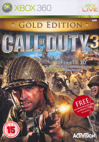 Call of Duty 3: Gold Edition - Xbox 360 Cover & Box Art