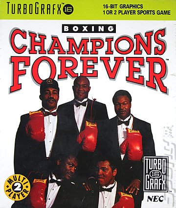 Champions Forever Boxing - NEC PC Engine Cover & Box Art