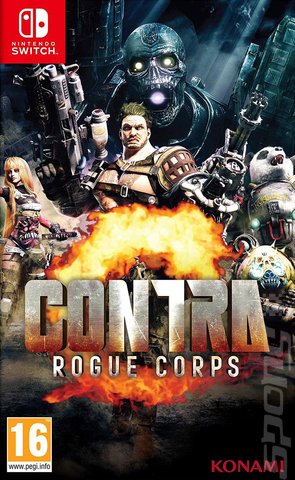 Contra: Rogue Corps - Switch Cover & Box Art