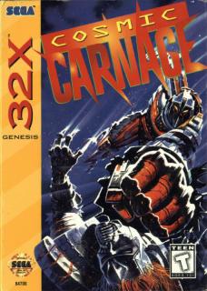 Cosmic Carnage - Sega 32-X Cover & Box Art