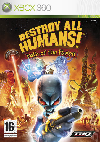 Destroy All Humans! Path of the Furon - Xbox 360 Cover & Box Art