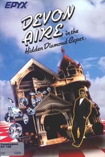 Devon Aire in the Hidden Diamond Caper - C64 Cover & Box Art