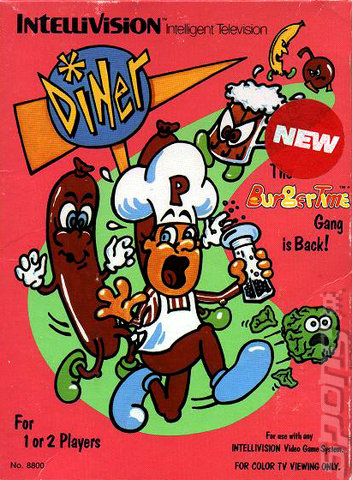 Diner - Intellivision Cover & Box Art