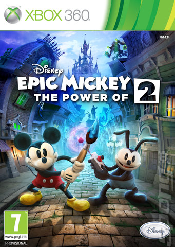 Disney: Epic Mickey 2: The Power of Two - Xbox 360 Cover & Box Art