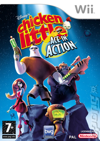 Disney's Chicken Little: Ace in Action - Wii Cover & Box Art