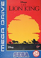 Disney's The Lion King - Sega Megadrive Cover & Box Art