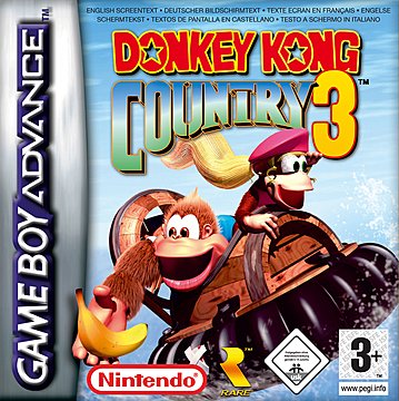 Donkey Kong Country 3 - GBA Cover & Box Art