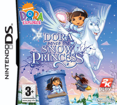 Dora Saves the Snow Princess - DS/DSi Cover & Box Art
