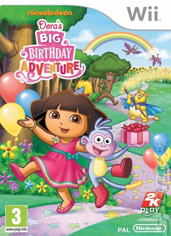 Dora's Big Birthday Adventure - Wii Cover & Box Art