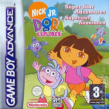 Dora the Explorer: Super Star Adventures - GBA Cover & Box Art