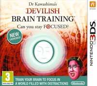 Dr. Kawashima's Devilish Brain Training: Can You Stay Focused? - 3DS/2DS Cover & Box Art