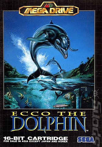 Ecco The Dolphin  - Sega Megadrive Cover & Box Art