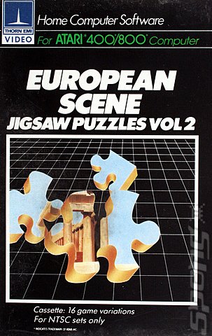 European Scene: Jigsaw Puzzles Vol 2 - Atari 400/800/XL/XE Cover & Box Art