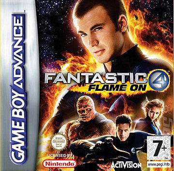 Fantastic 4: Flame On - GBA Cover & Box Art