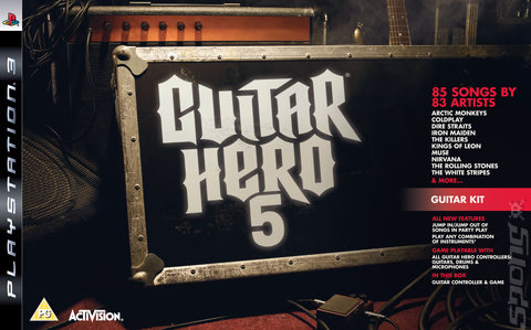Guitar Hero 5 - PS3 Cover & Box Art
