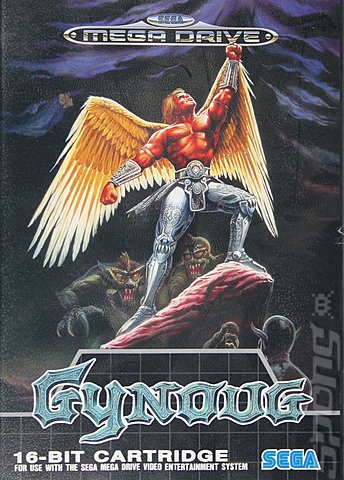 Gynoug - Sega Megadrive Cover & Box Art