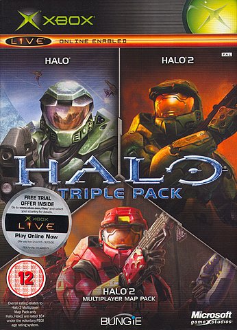 Halo Triple Pack - Xbox Cover & Box Art