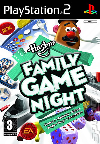 Hasbro Family Game Night - PS2 Cover & Box Art