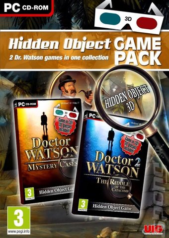 Hidden Object Game Pack: Doctor Watson: Mystery Cases & Doctor Watson 2: The Riddle of the Catacomb - PC Cover & Box Art