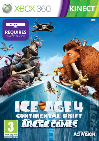 Ice Age 4: Continental Drift: Arctic Games - Xbox 360 Cover & Box Art