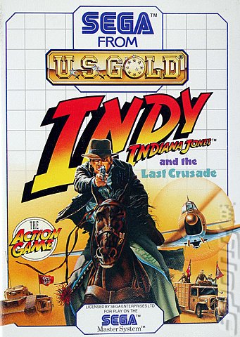 Indiana Jones and The Last Crusade - Sega Master System Cover & Box Art