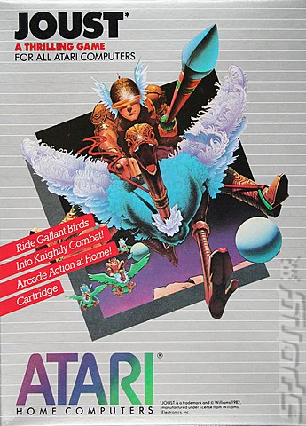 Joust - Atari 400/800/XL/XE Cover & Box Art