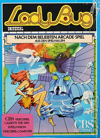 Lady Bug - Intellivision Cover & Box Art