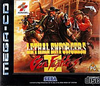 Lethal Enforcers II: Gun Fighters - Sega MegaCD Cover & Box Art