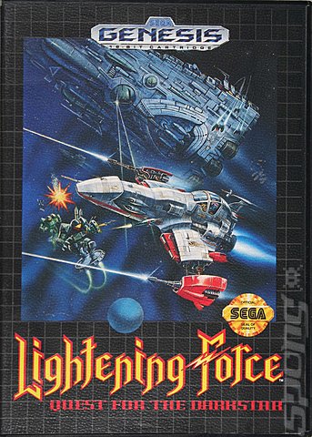 LIghtening Force: Quest for the Darkstar - Sega Megadrive Cover & Box Art