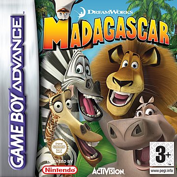 Madagascar - GBA Cover & Box Art