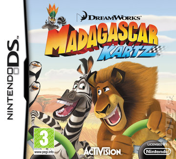 Madagascar: Kartz - DS/DSi Cover & Box Art