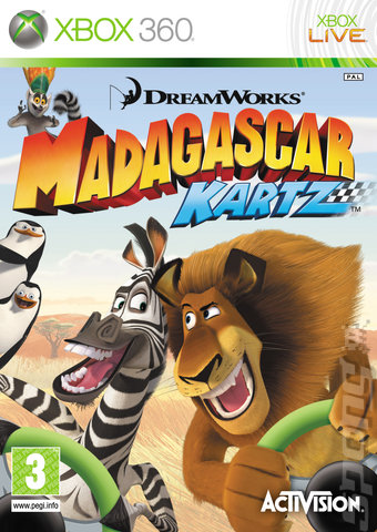 Madagascar: Kartz - Xbox 360 Cover & Box Art