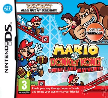 Mario vs. Donkey Kong: Mini-Land Mayhem! - DS/DSi Cover & Box Art