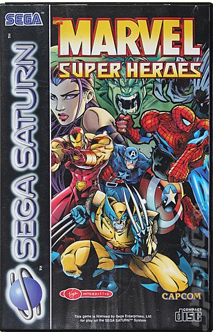 Marvel Super Heroes - Saturn Cover & Box Art