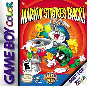 Marvin Strikes Back! - Game Boy Color Cover & Box Art