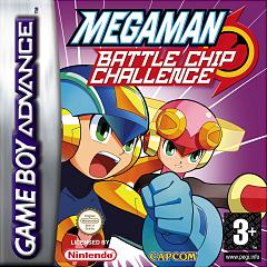 Mega Man Battle Chip Challenge - GBA Cover & Box Art
