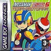 Mega Man Battle Network 5 - Team Protonman - GBA Cover & Box Art
