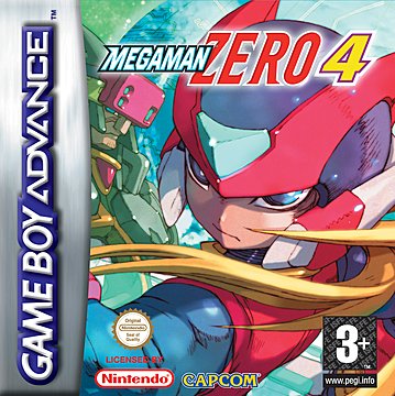 Mega Man Zero 4 - GBA Cover & Box Art