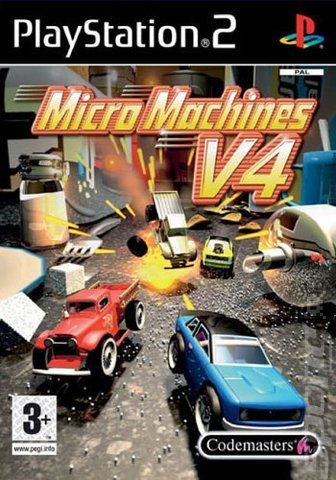 Micro Machines v4 - PS2 Cover & Box Art