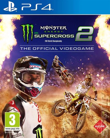 Monster Energy Supercross 2: The Official Videogame - PS4 Cover & Box Art