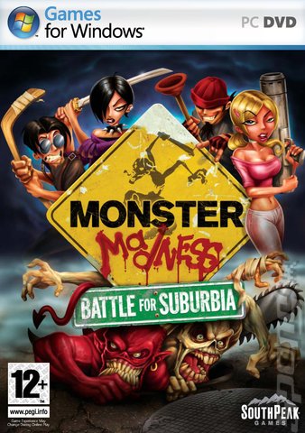 Monster Madness: Battle For Suburbia - PC Cover & Box Art