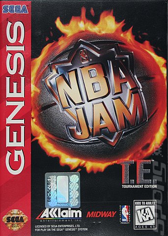 NBA Jam Tournament Edition - Sega Megadrive Cover & Box Art