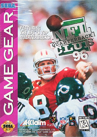 NFL Quarterback Club '96 - Game Gear Cover & Box Art