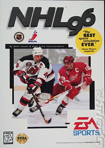 NHL '96 - Sega Megadrive Cover & Box Art