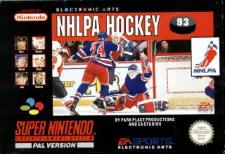 NHLPA Hockey '93 - SNES Cover & Box Art