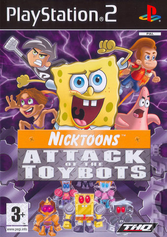 Nicktoons: Attack of the Toybots - PS2 Cover & Box Art