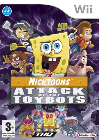 Nicktoons: Attack of the Toybots - Wii Cover & Box Art